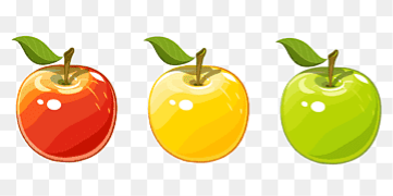 три яблока разных цветов, яблоко, красно-желтое и зеленое яблоко,  натуральные продукты питания, еда, с днем ​​рождения векторные изображения  png | PNGWing